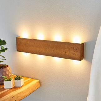 Maja - dimbar LED vägglampa med rostyta